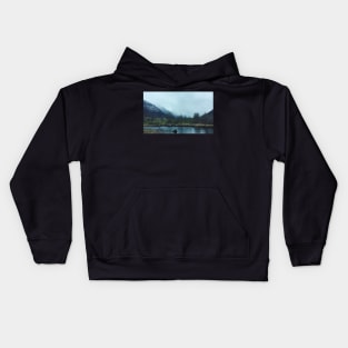 Foggy Norway Mountain Landscape Kids Hoodie